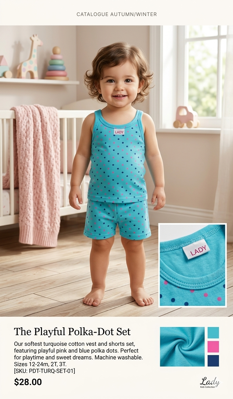 T-shirt Pant polka dots